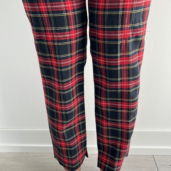 RED PLAID DRESS PANTS - Picture 2 of 5